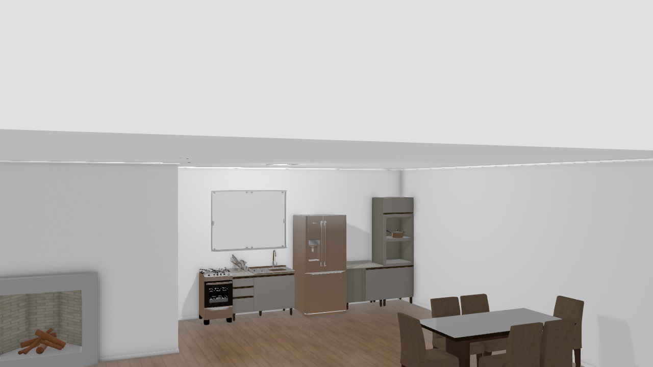 projeto sala e cozinha
