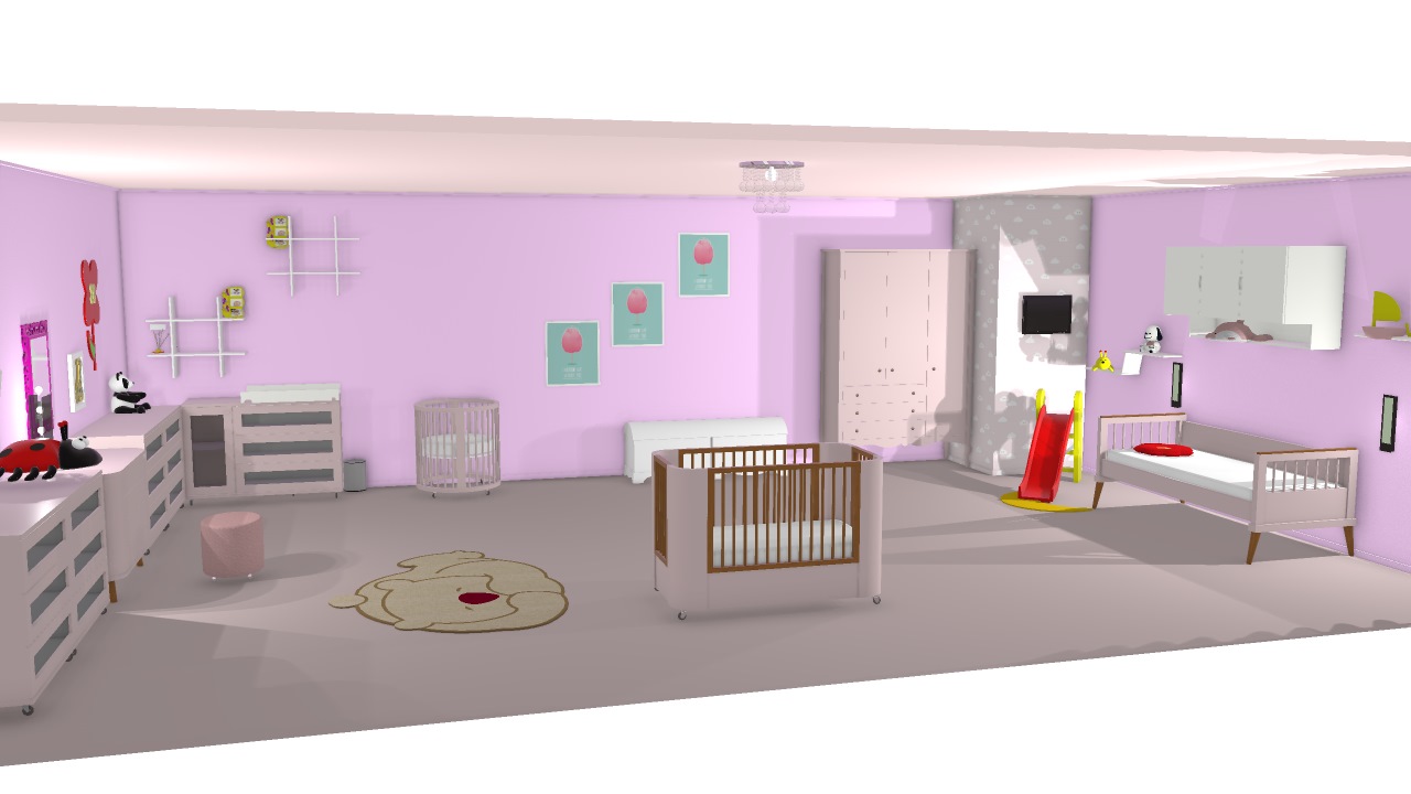 quarto rosa bebe