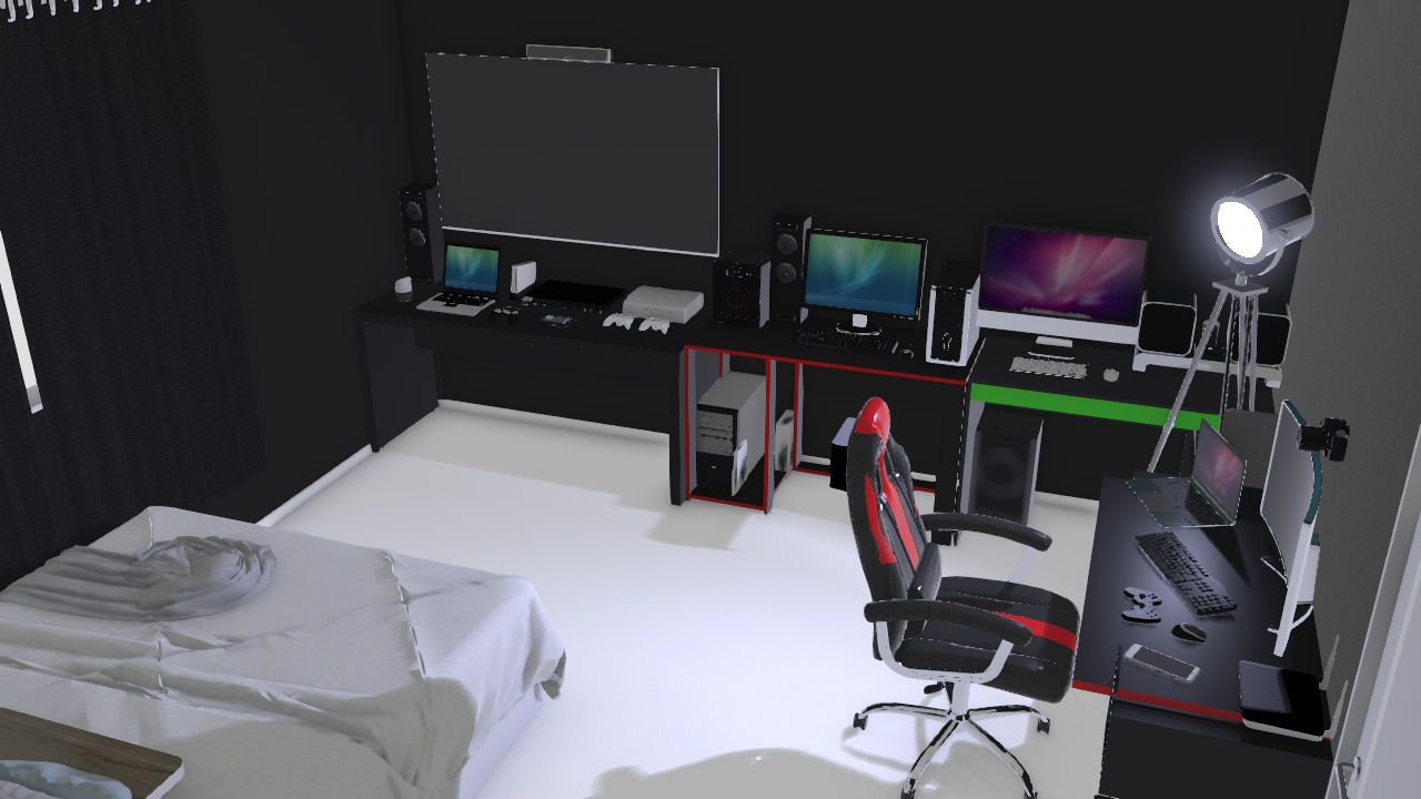 Projeto: Quarto Gamer & mini estudio musical