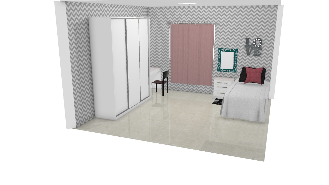 Quarto feminino  de solteiro