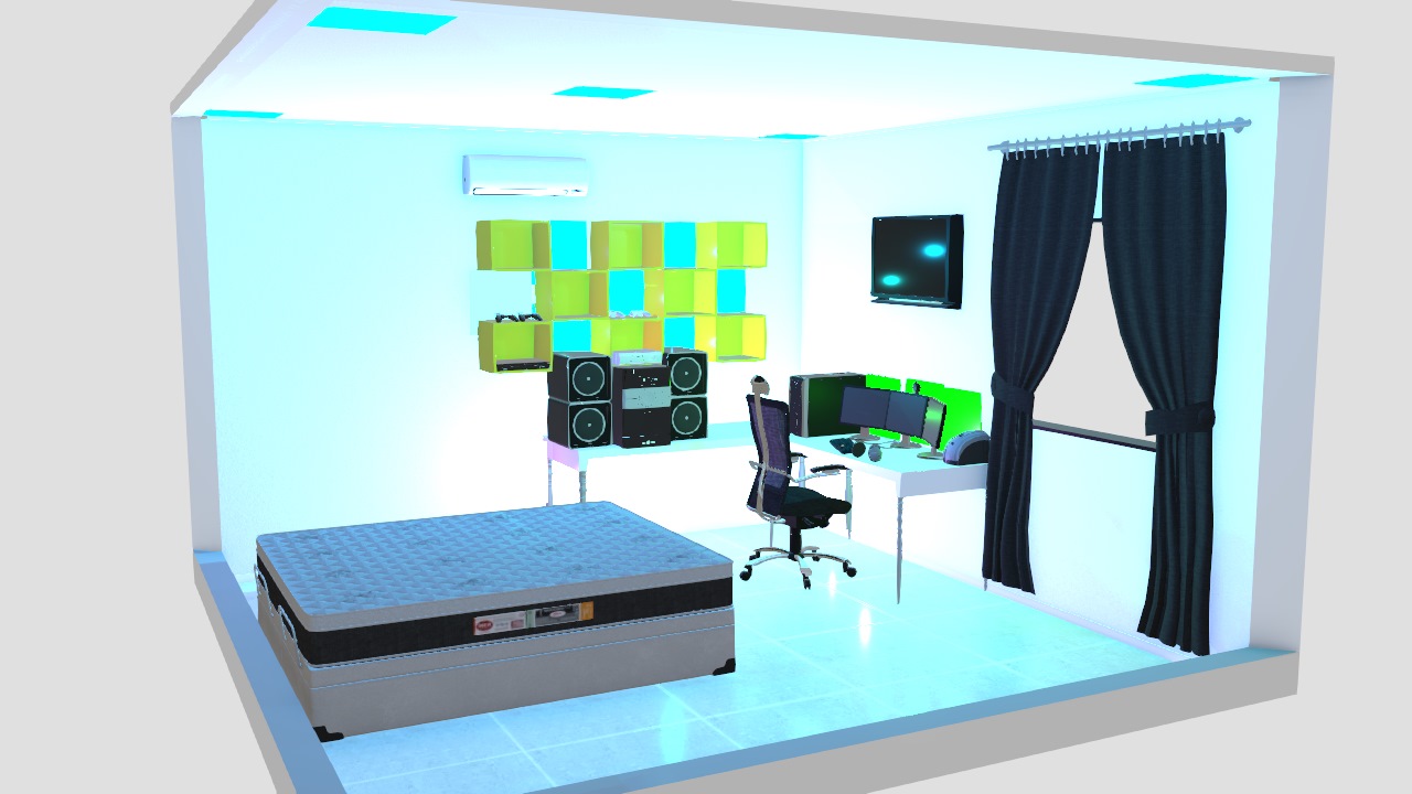 quarto/escritorio gamer