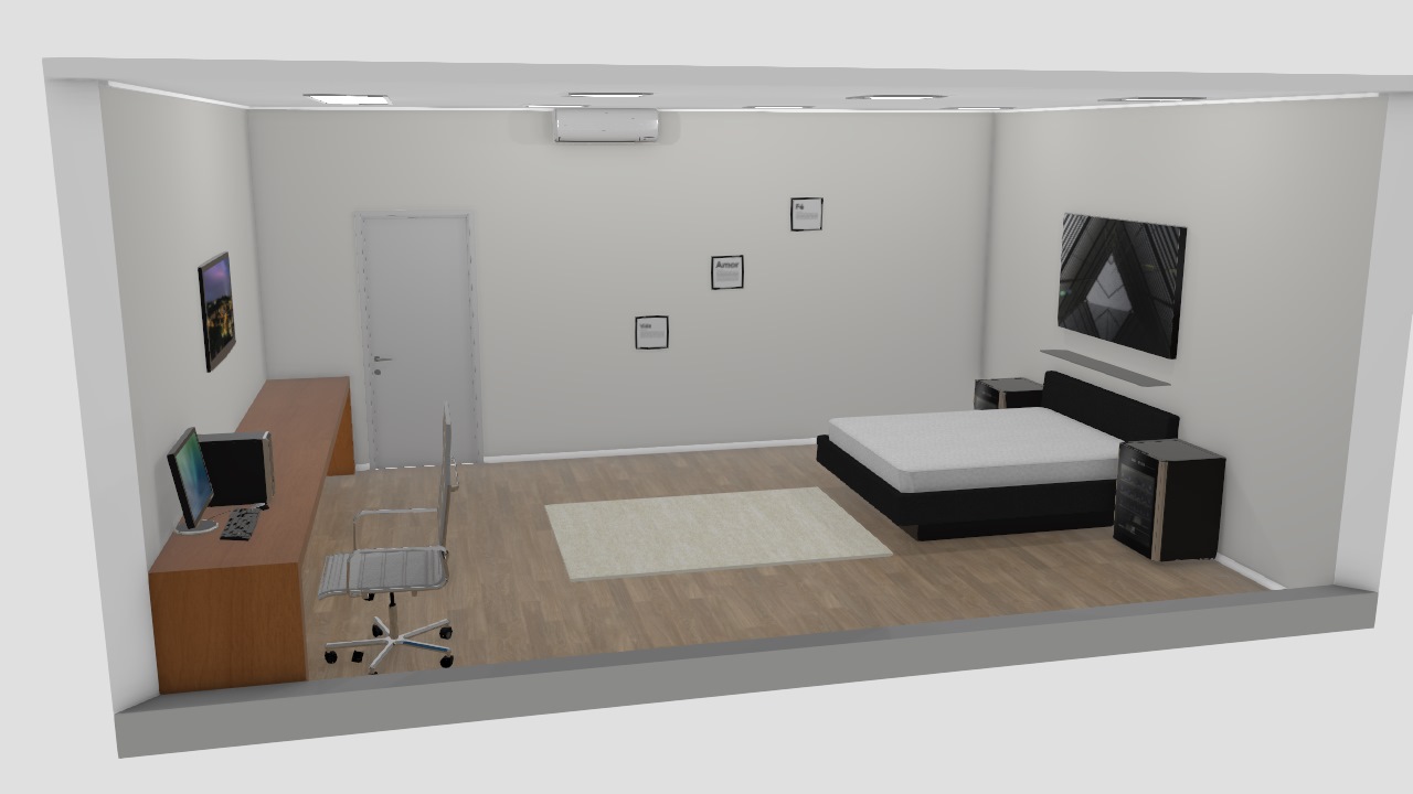 quarto minimalista