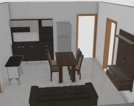 Meu projeto Mobly - Cozinha e sala de estar sitio