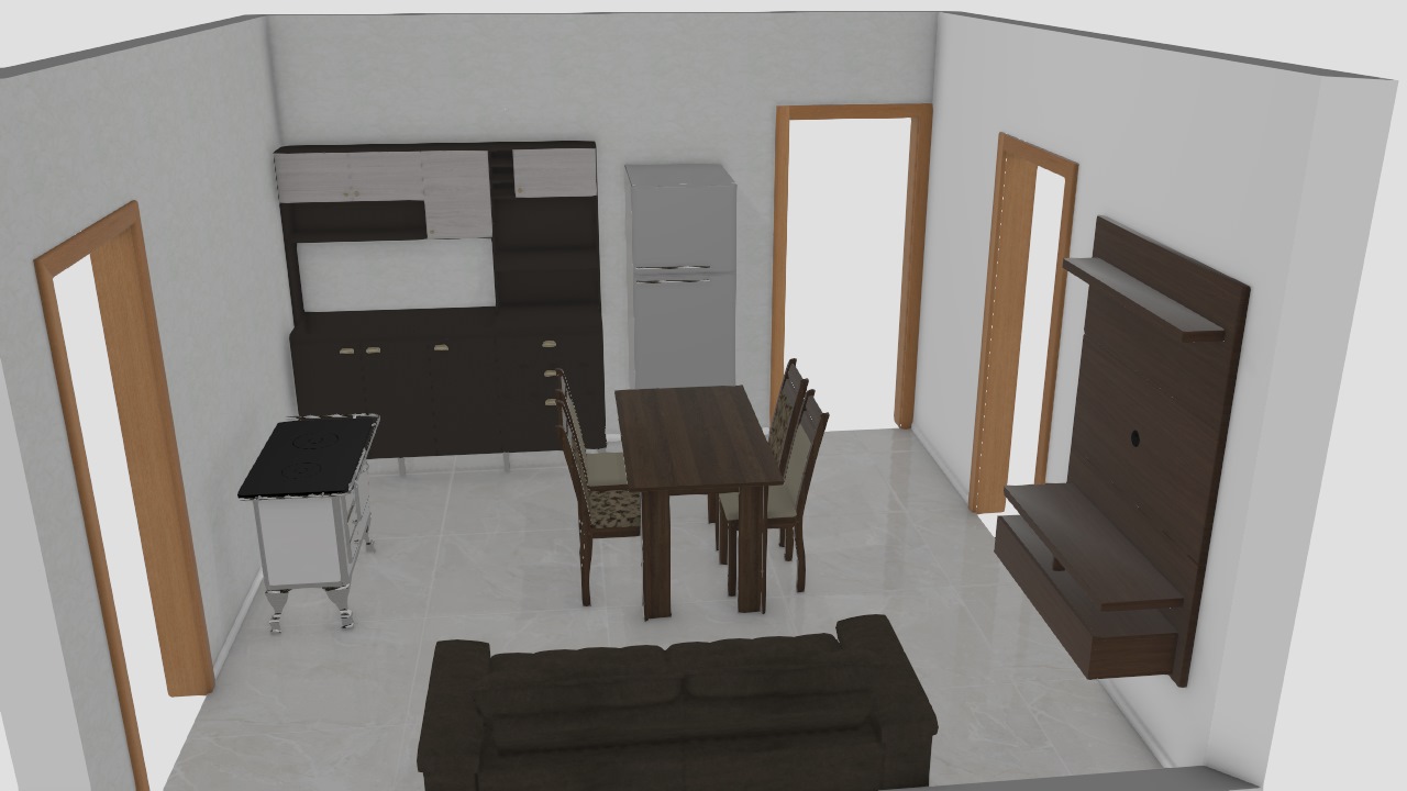 Meu projeto Mobly - Cozinha e sala de estar sitio