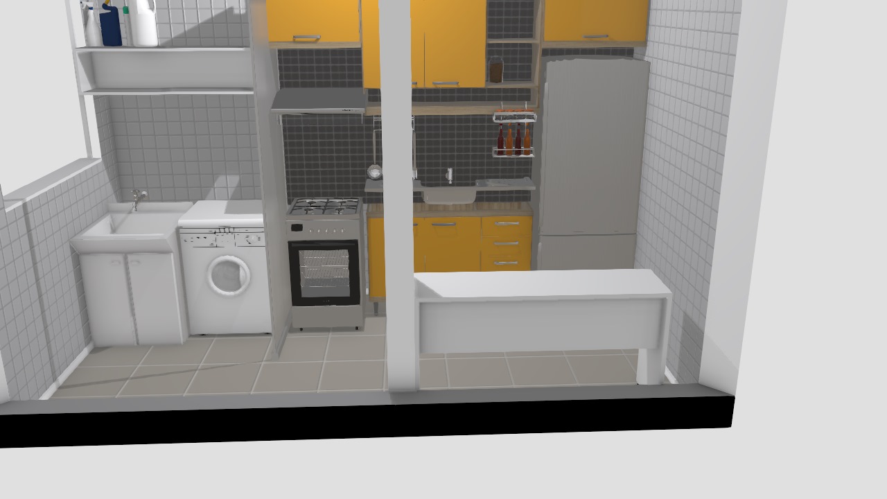 Cozinha e área de serviço | Plano & Cambuci 41m²