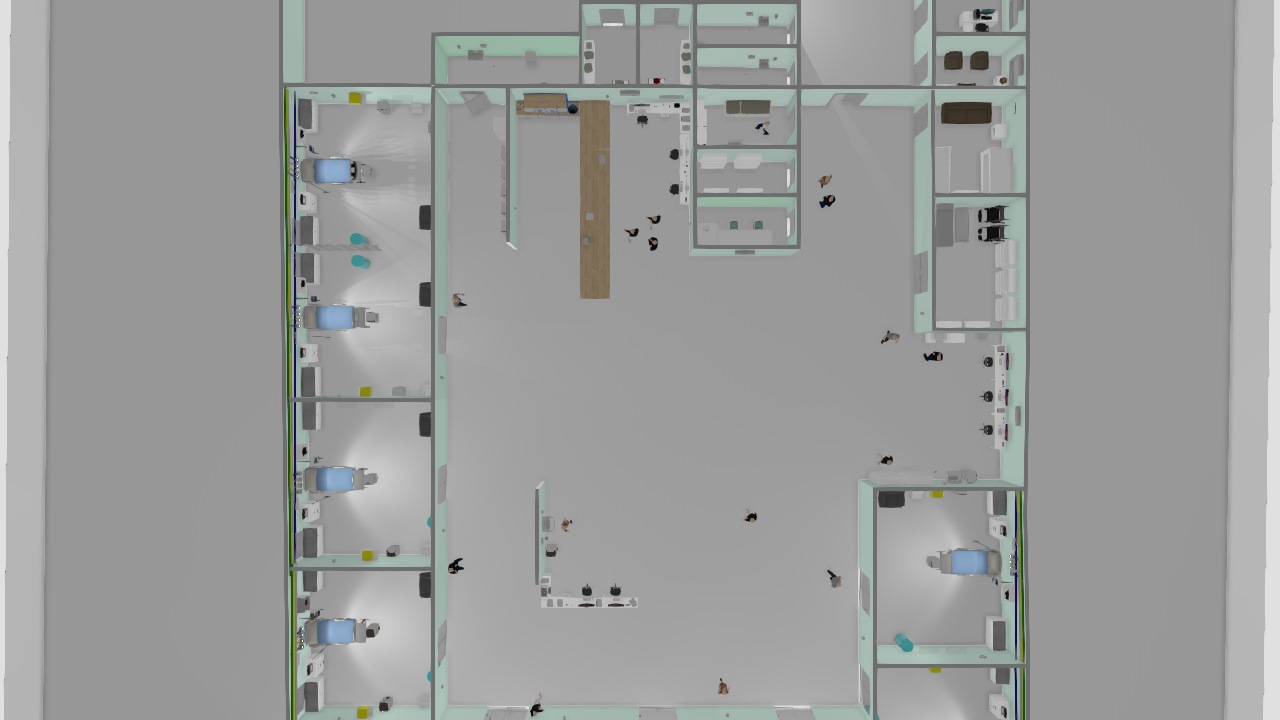 Projeto 3D de UTI ADULTO