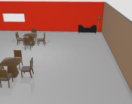 Planta 3D Projeto Restaurante oriental TCC