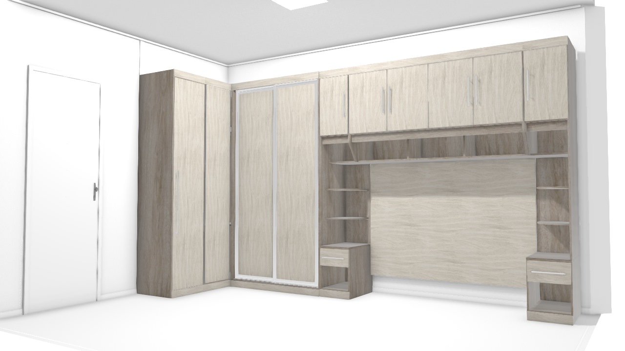 Quarto Queen Cedro e Rovere madeirado