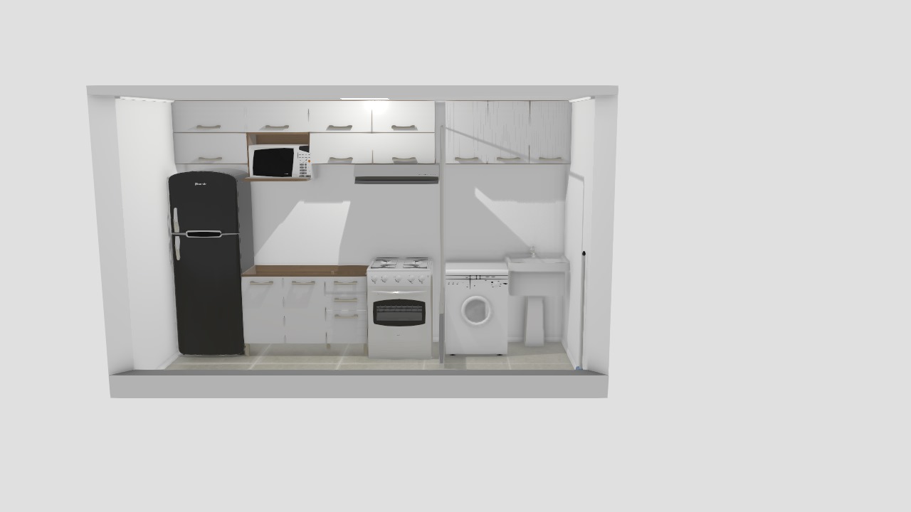 Projeto Cozinha Apto MRV - 47,5 m²