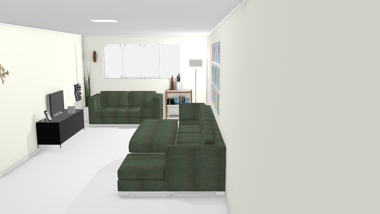 Ape - sala com sofá grande