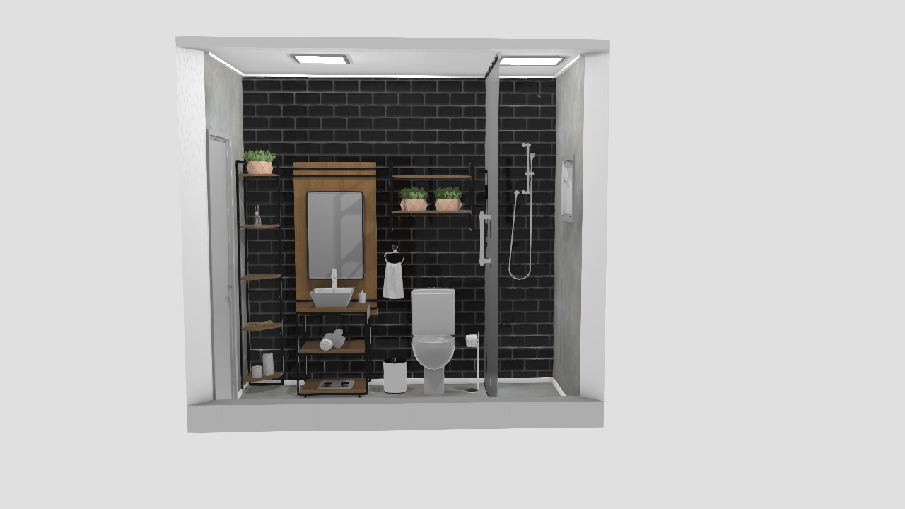 Banheiro industrial showroom
