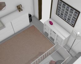 simulação quarto de bebe menina