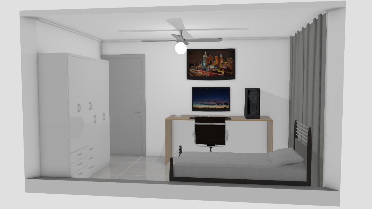 Quarto Solteiro - Apartamento BRZ