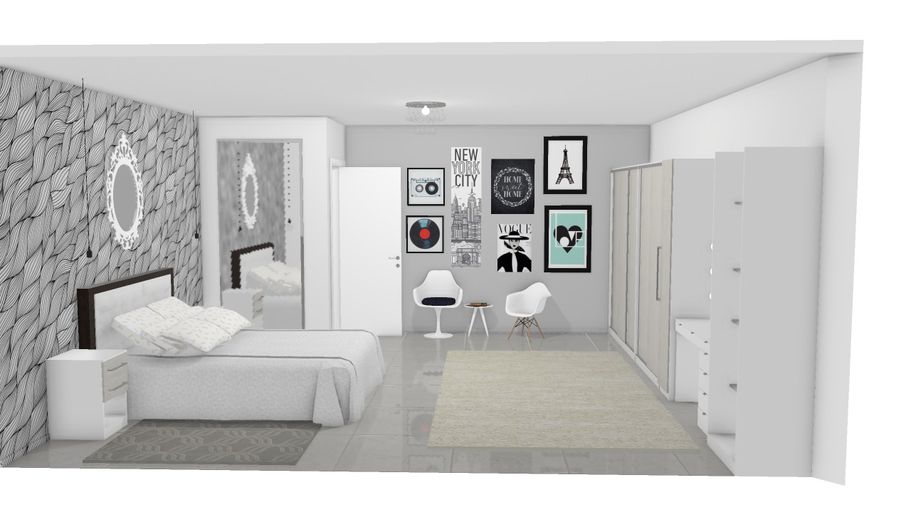 Quarto casal minimalista