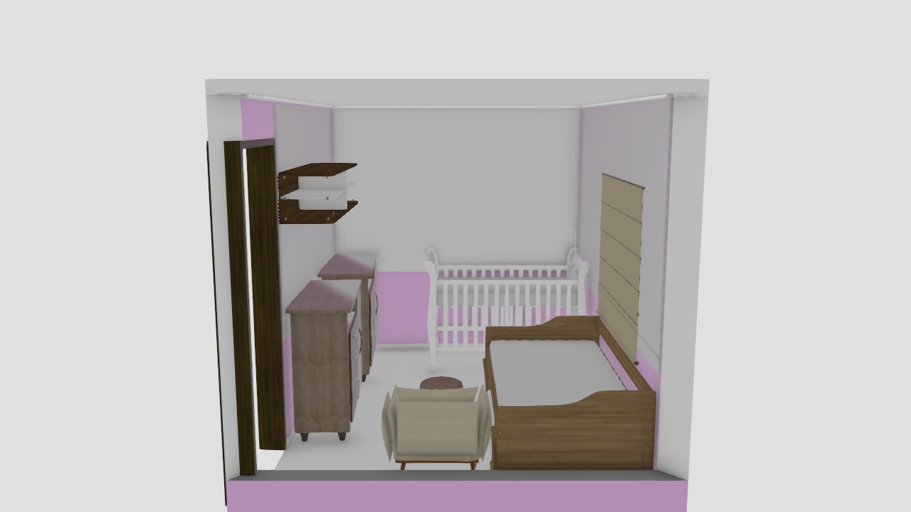 simulação quarto de bebe lavinia