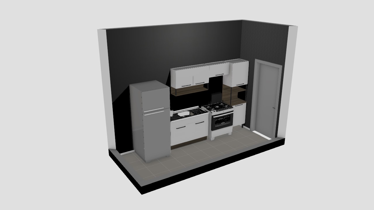 Cozinha Projeto Casa Revit