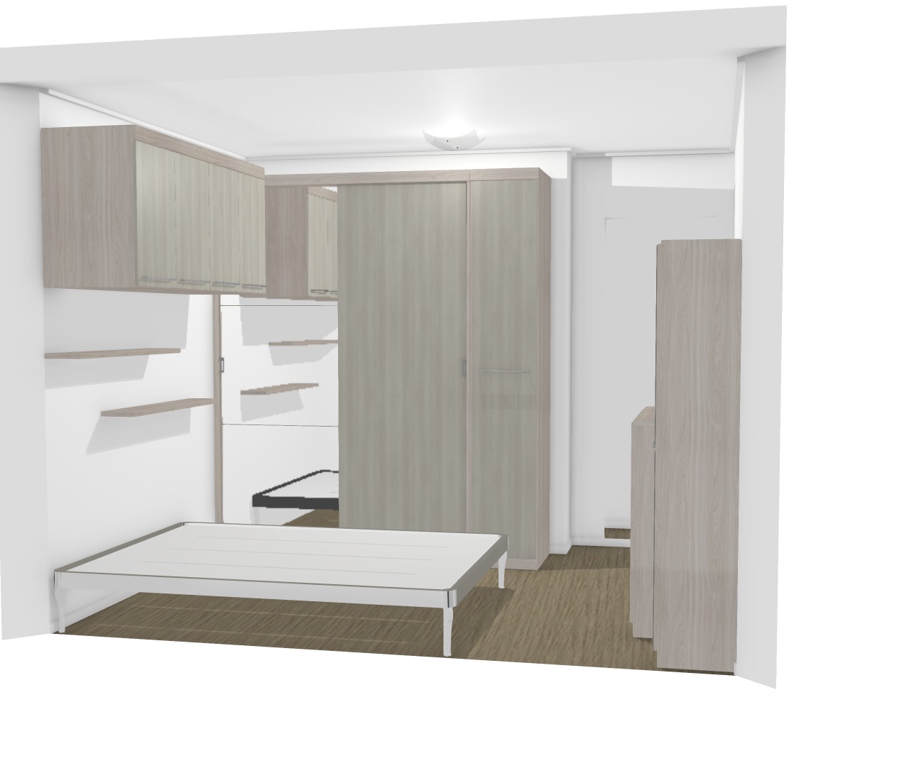 Quarto Casal modelo 03 com aereo cama