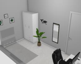 quarto branco moderno e simples