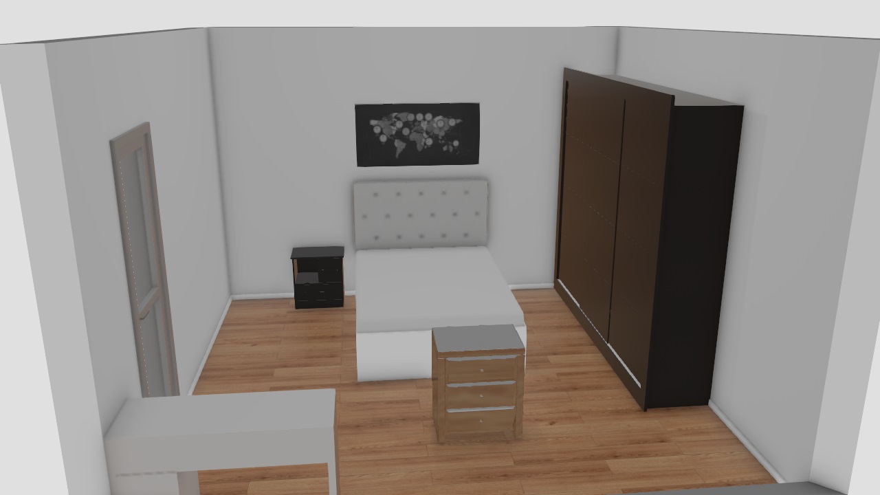 quarto preto e branco