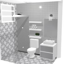 banheiro pequeno prateleiras