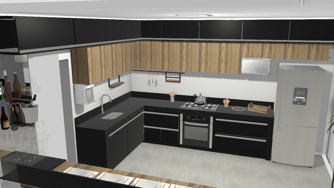cozinha/sala projeto 2