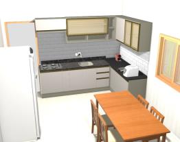Cozinha e sala integradas
