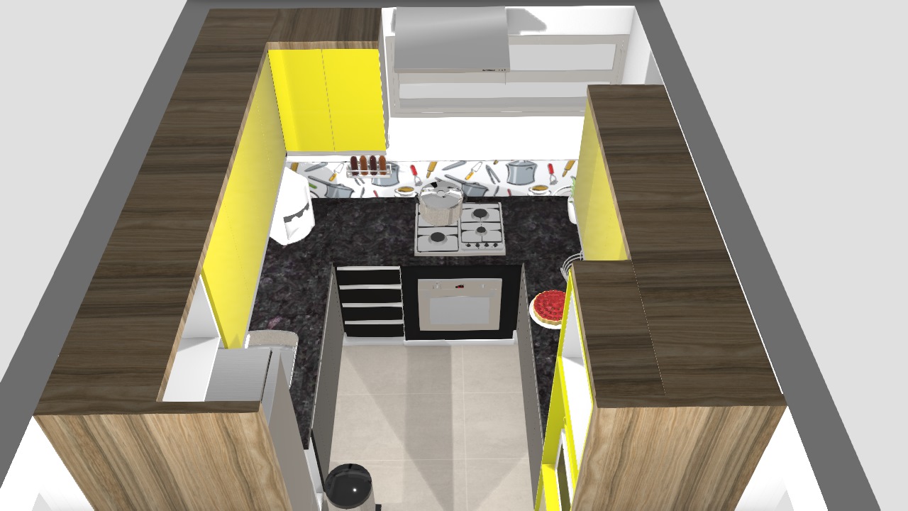 Cozinha Black Yellow