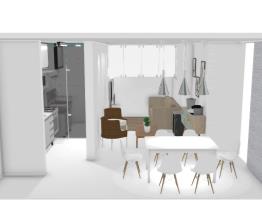 Apartamento TOM sala/cozinha/varanda/lavanderia opção 1