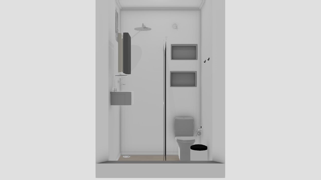 Banheiro com nichos