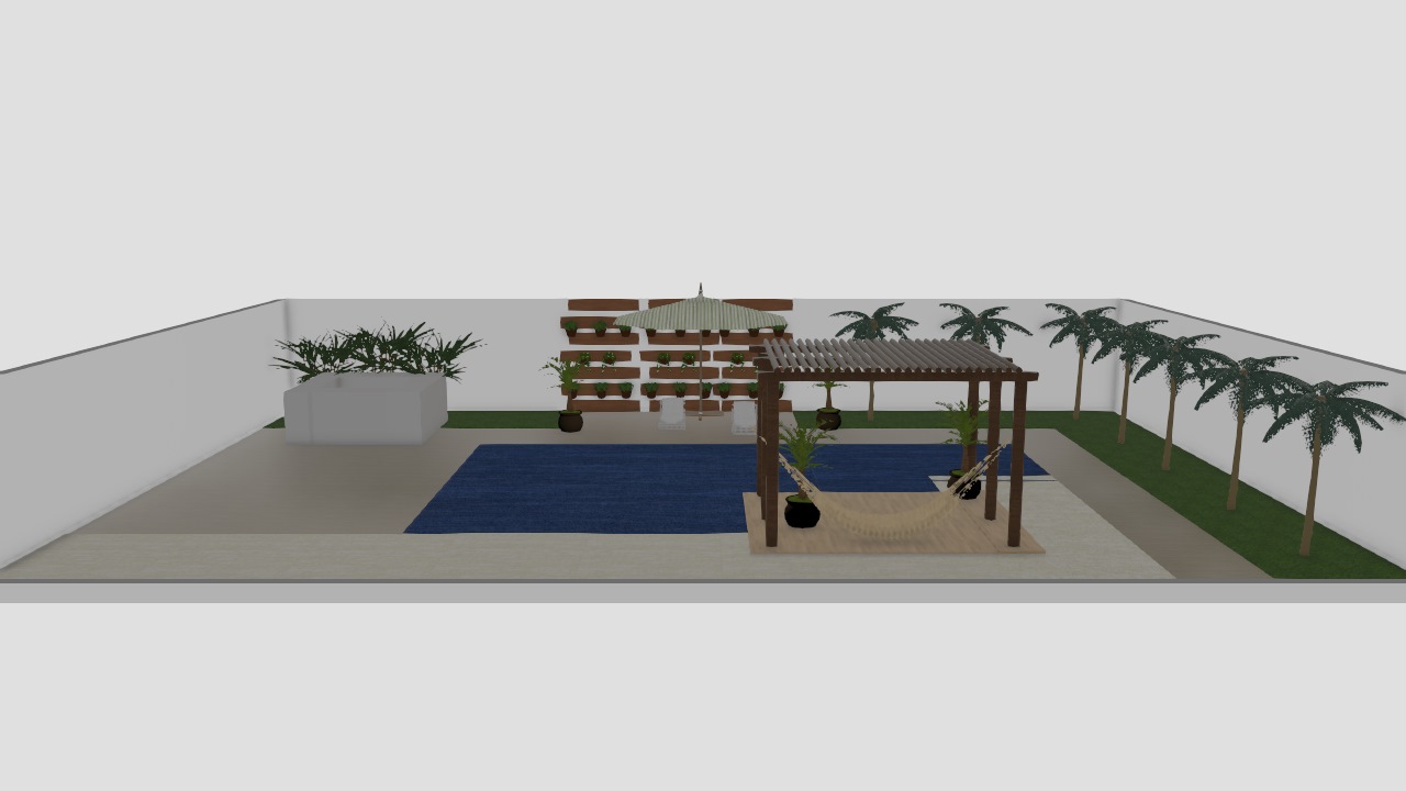 Meu projeto no Mooble_ area com piscina