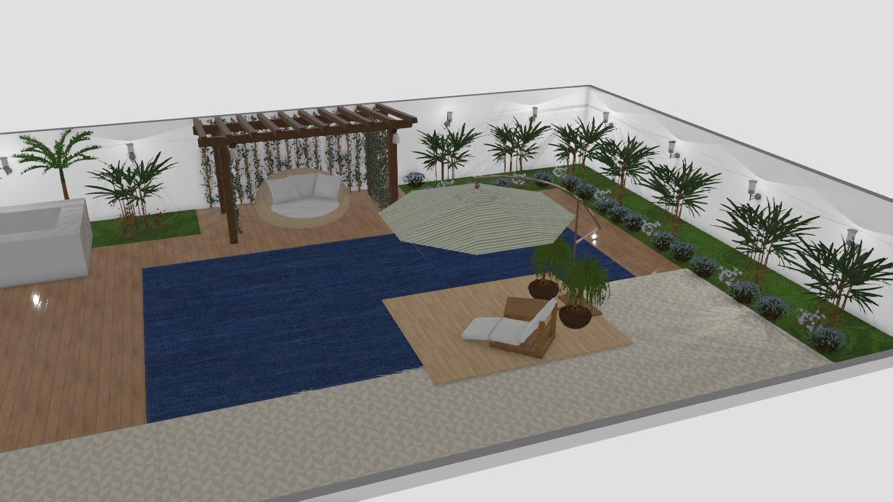 Meu projeto no Mooble_ area com piscina