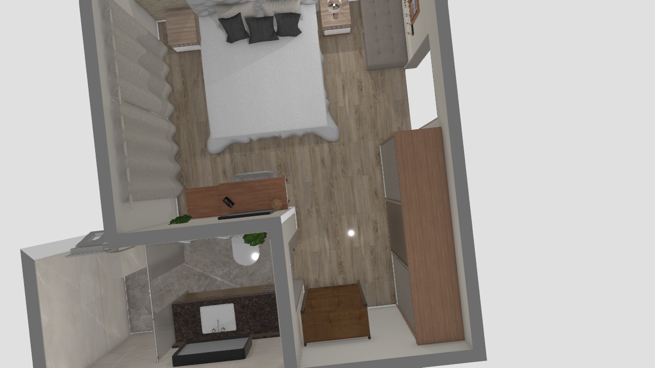 Quarto suite com closet