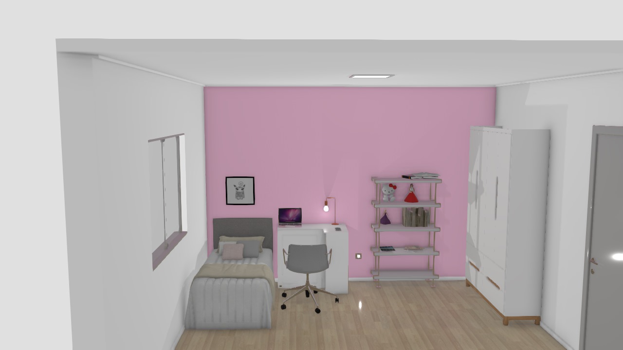 Quarto de menina rosa!