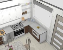 Cozinha linear 