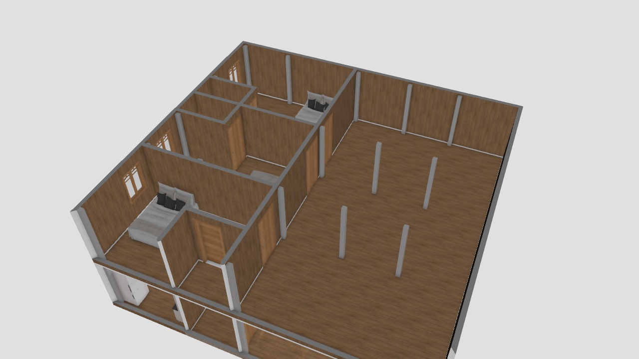 Projeto Casa 5x5 (com esteios 1/2)