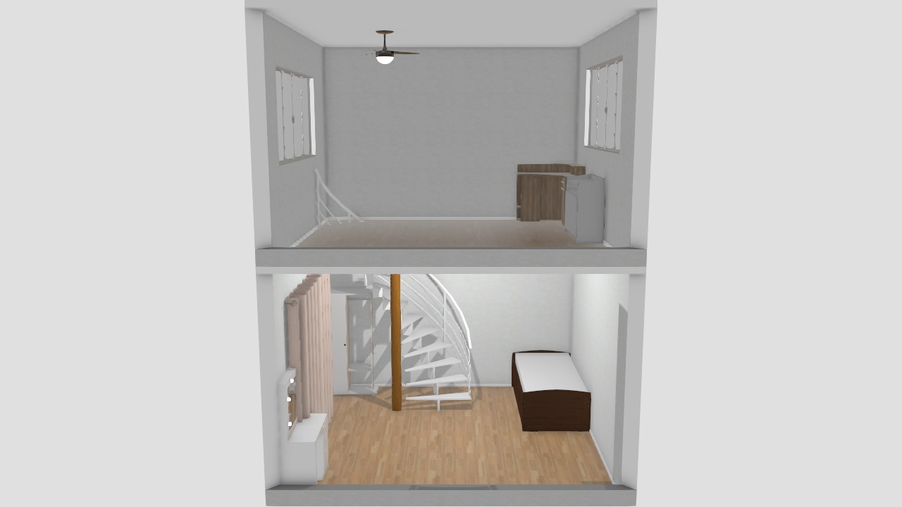 Projeto quarto/escritório - Dois andares