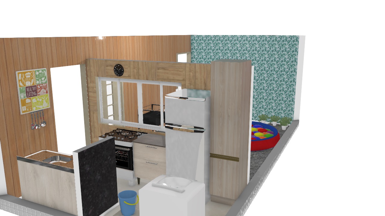 Area externa e Cozinha