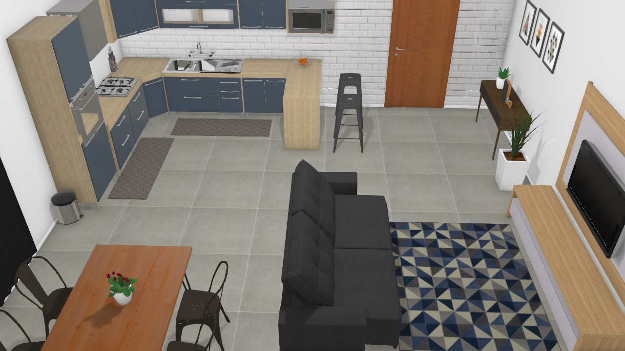 Cozinha e sala