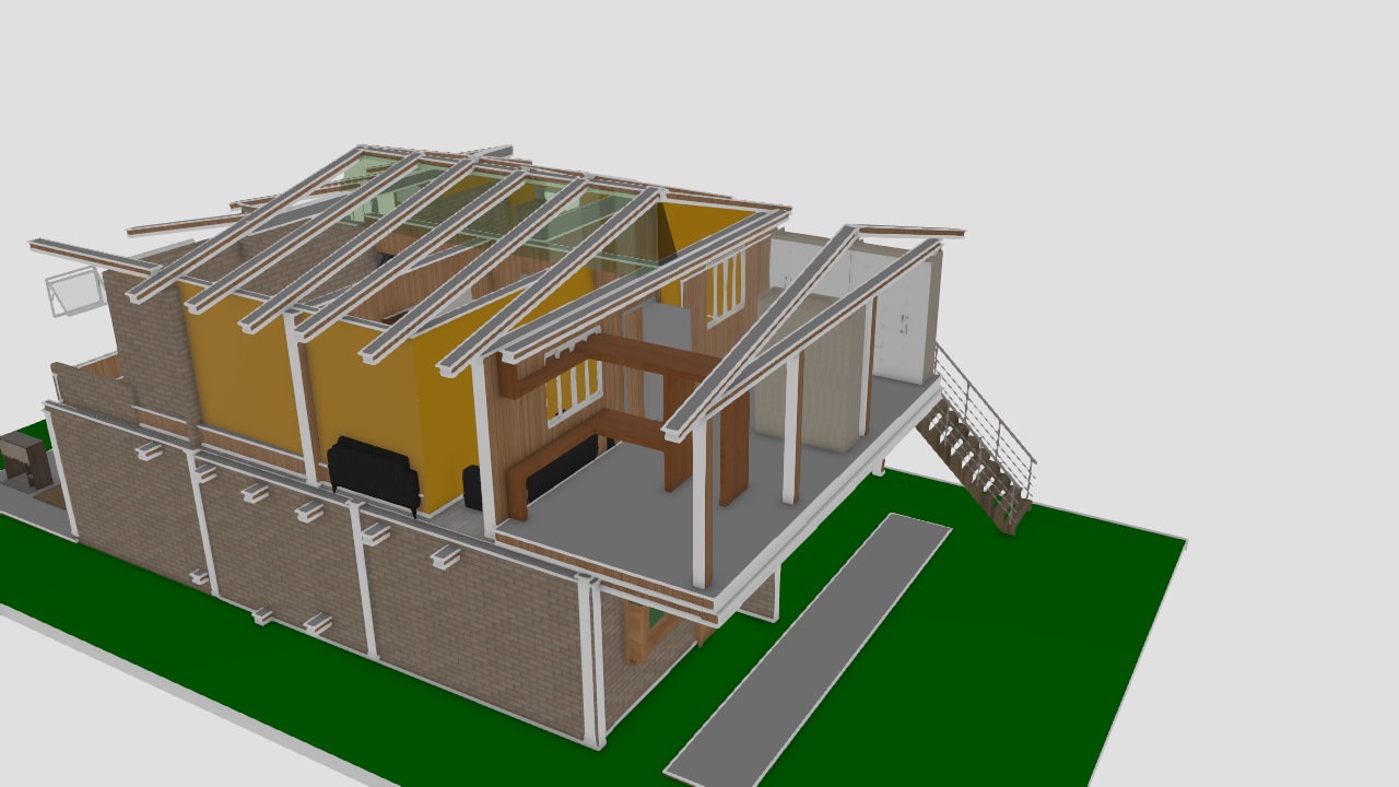 casa de madeira 5,40 x 5,40 dir