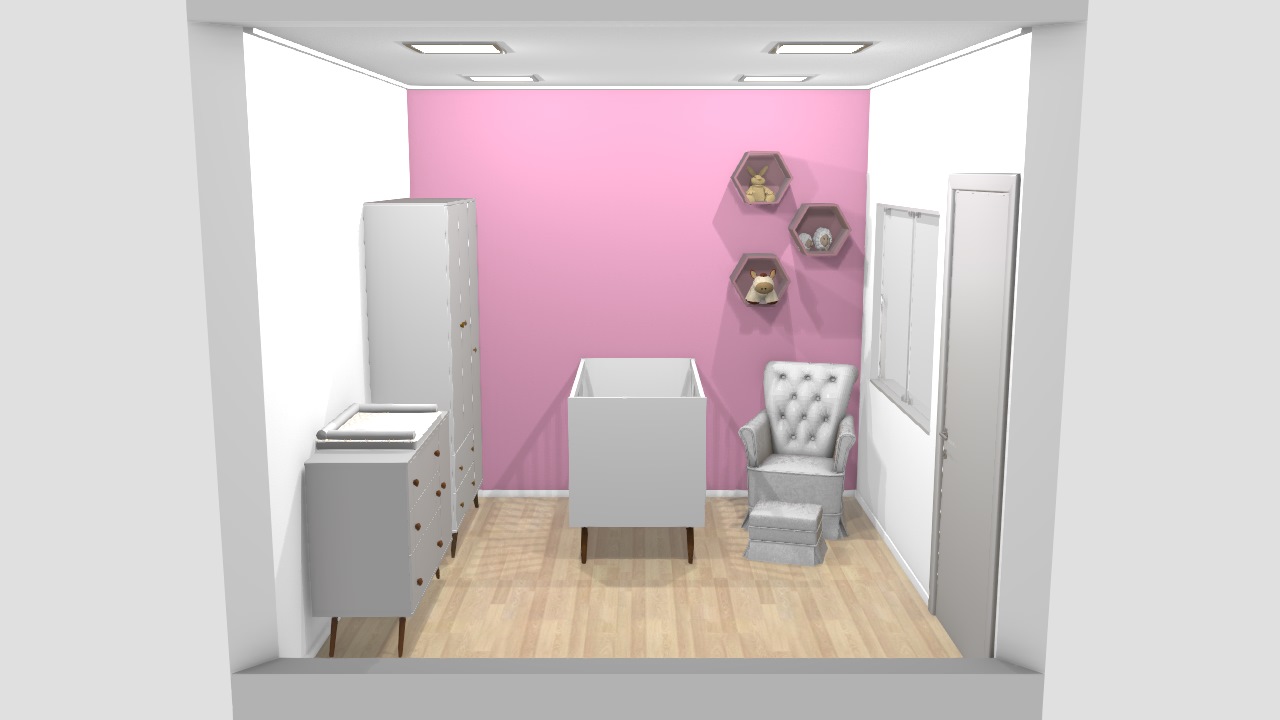 Quarto de menina rose