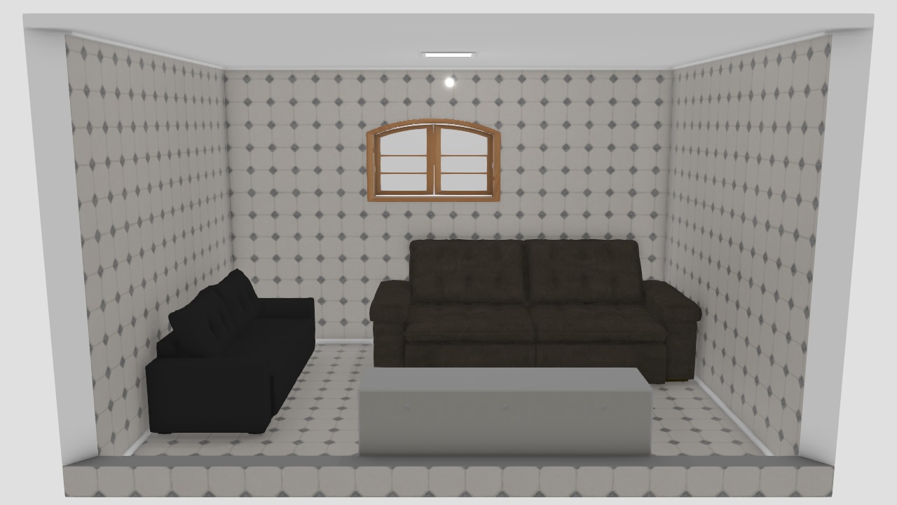 sala com 2 sofas