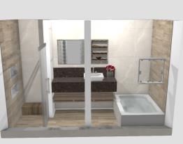 Reforma do banheiro suite com banheira e chuveiro