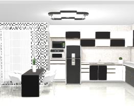 cozinha branco/preto