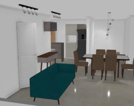 Sala ampla e acesso grande à cozinha