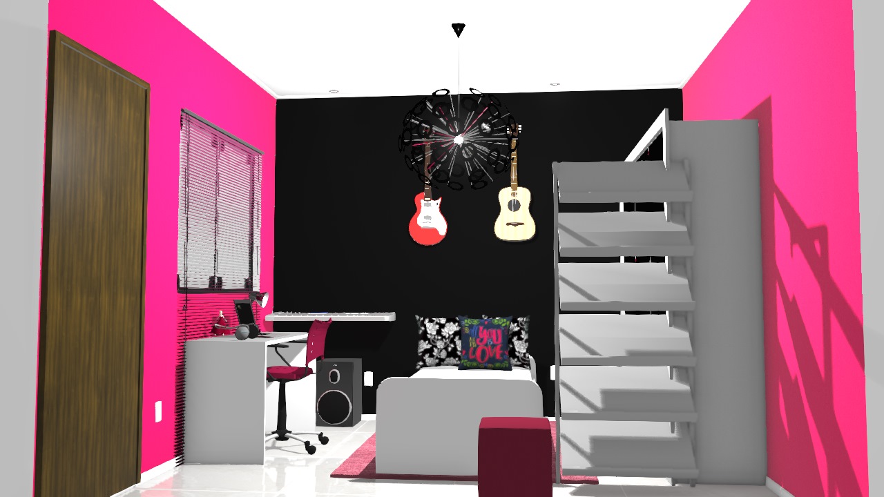 Meu quarto pink and black