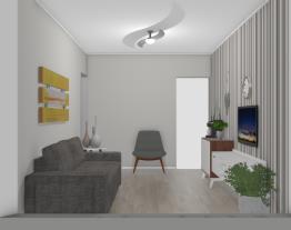 Casa - Sala com dois ambientes 