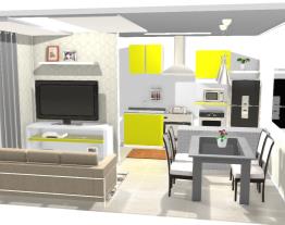 Meu projeto sala cozinha integrados