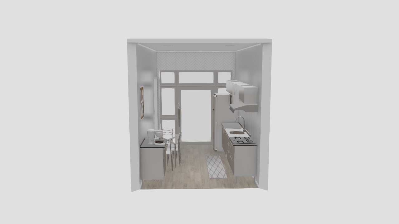 Cozinha linear 4,00x2,50