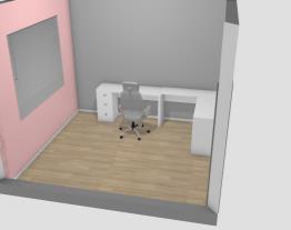 QUARTO COM 1 PAREDE ROSA