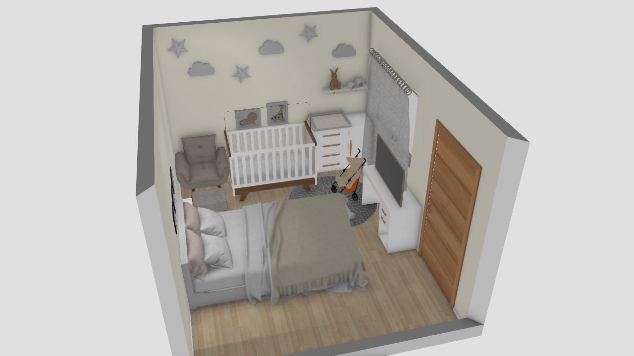 Quarto casal compartilhado